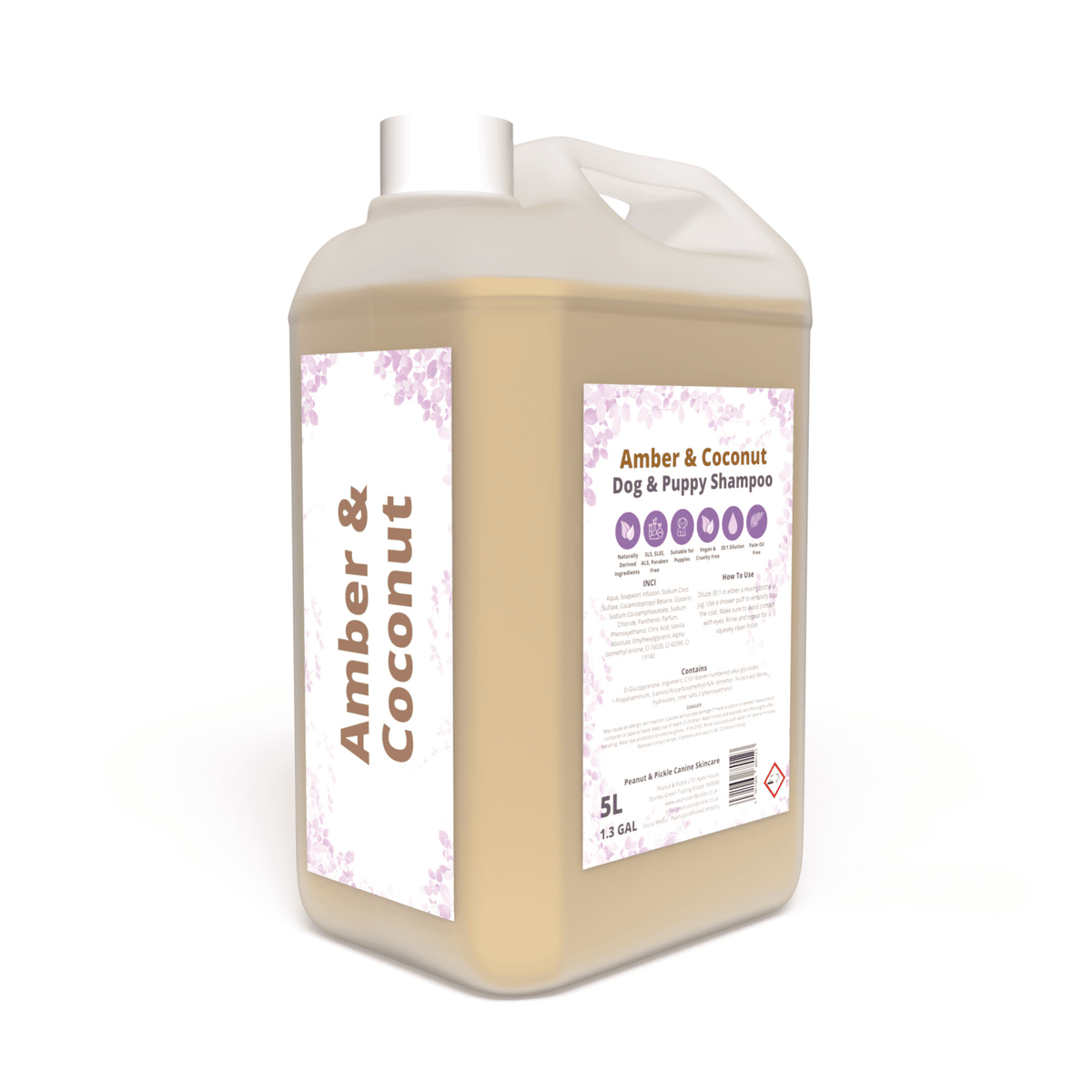 Peanut & Pickle Amber And Coconut Conditioning Dog & Puppy Shampoo - 5L