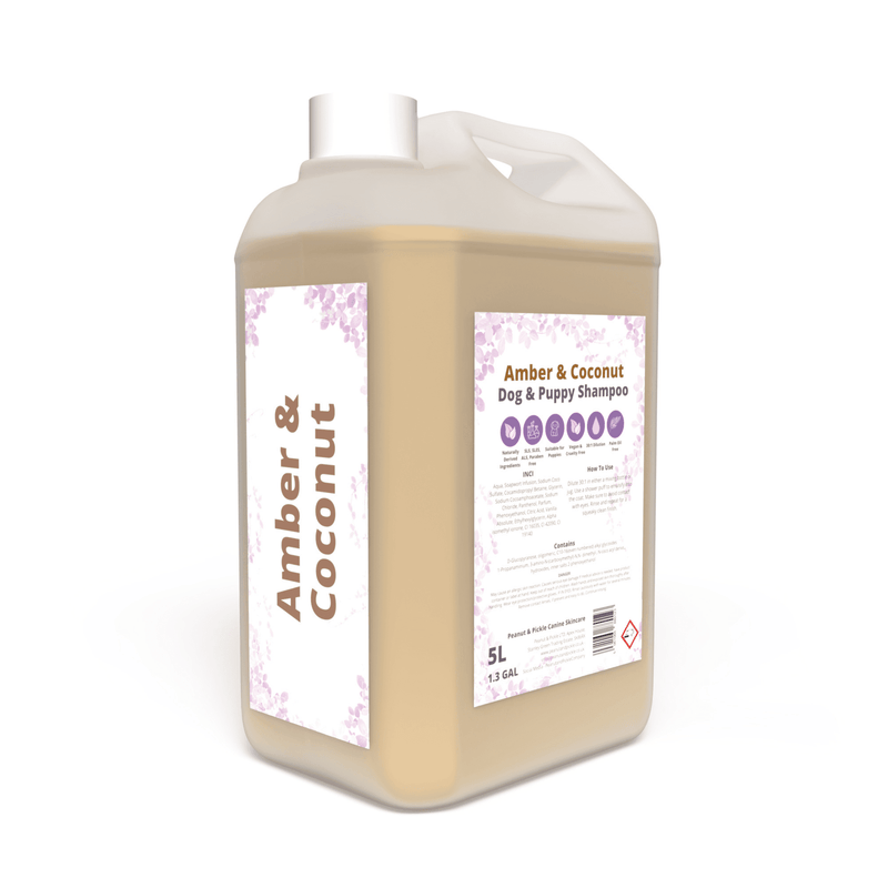Peanut & Pickle Amber And Coconut Conditioning Dog & Puppy Shampoo - 5L