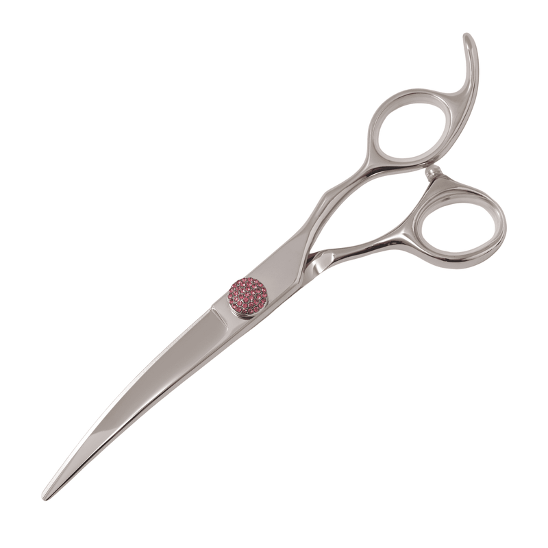 Groomers Topaz Pink 6.5" Curved Scissors