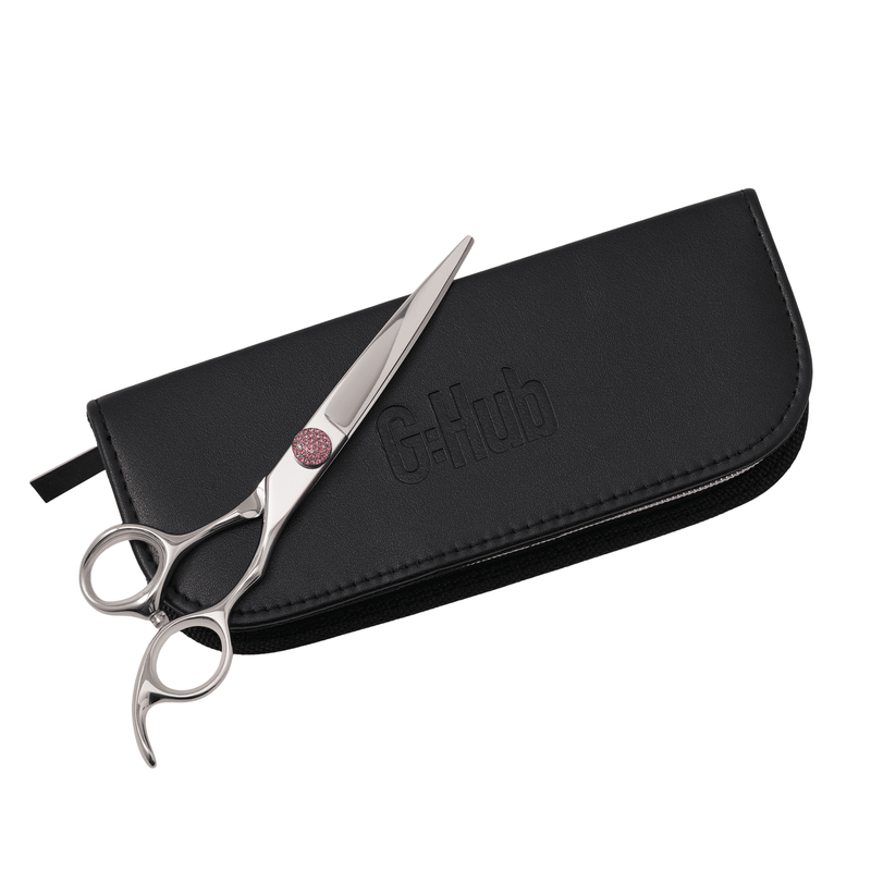 Groomers Topaz Pink 6.5" Curved Scissors