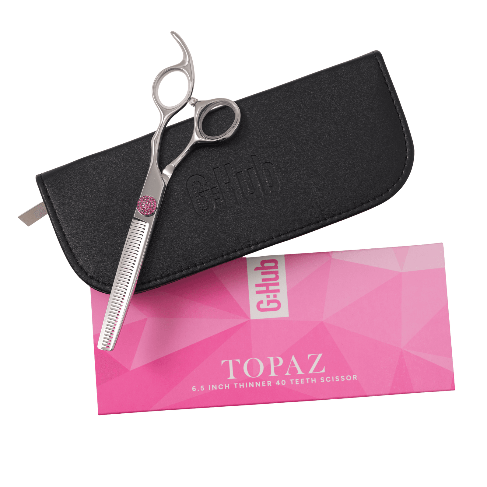Groomers Topaz Pink 6.5" 40T Thinning Scissors