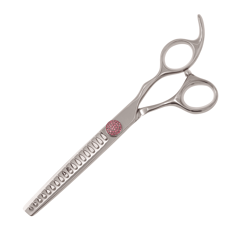 Groomers Topaz Pink 6.5" 18T Chunker Scissors