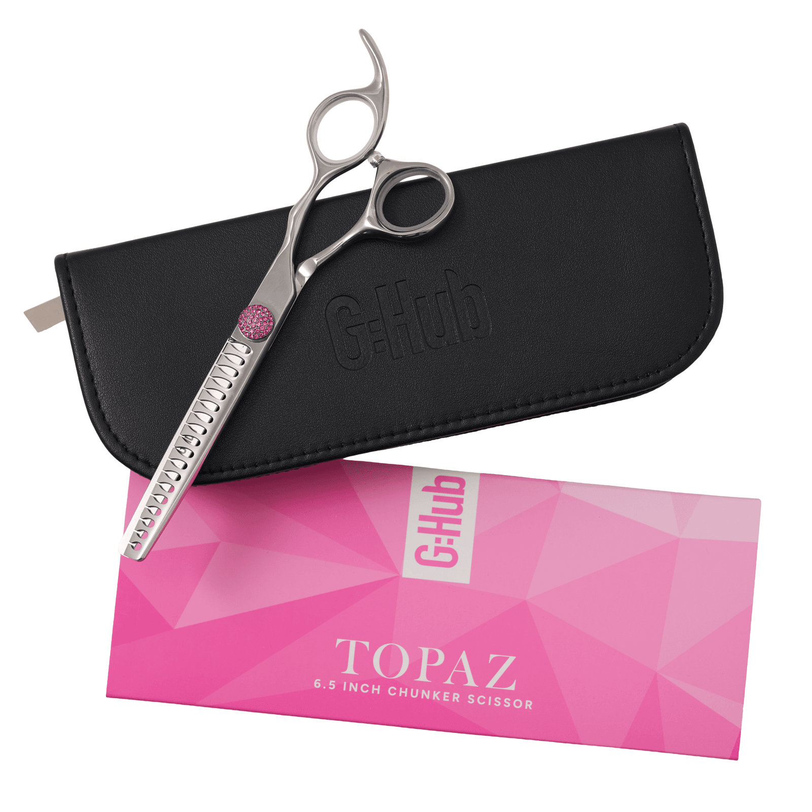 Groomers Topaz Pink 6.5" 18T Chunker Scissors
