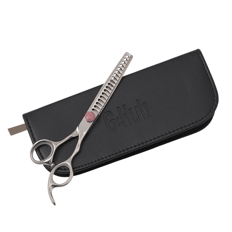 Groomers Topaz Pink 6.5" 18T Chunker Scissors