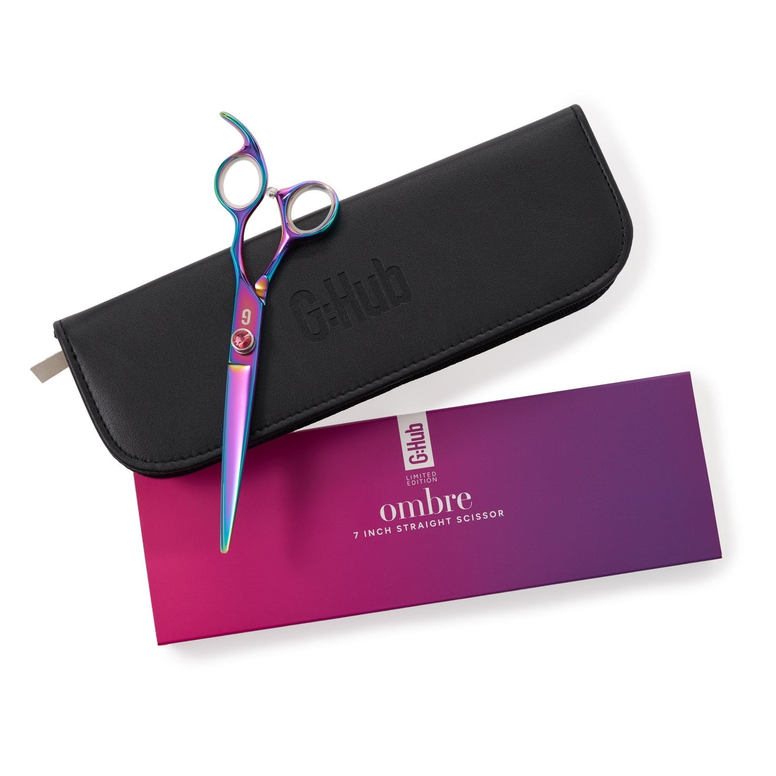 G:Hub Ombre 7" Straight Scissors - Limited Edition