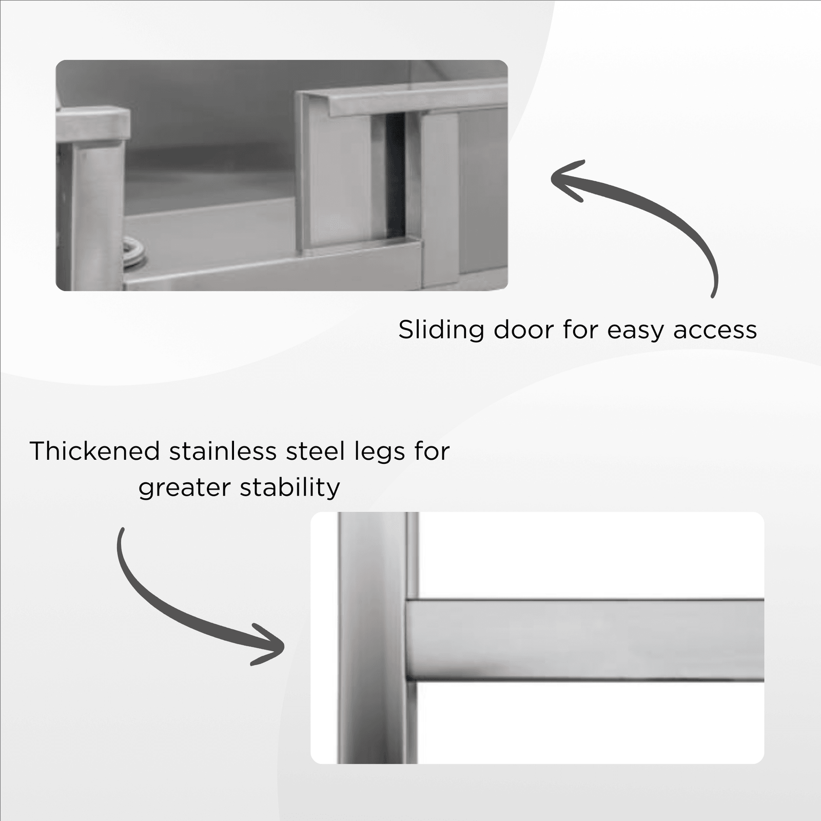 XPower Small Stainless Steel Bath