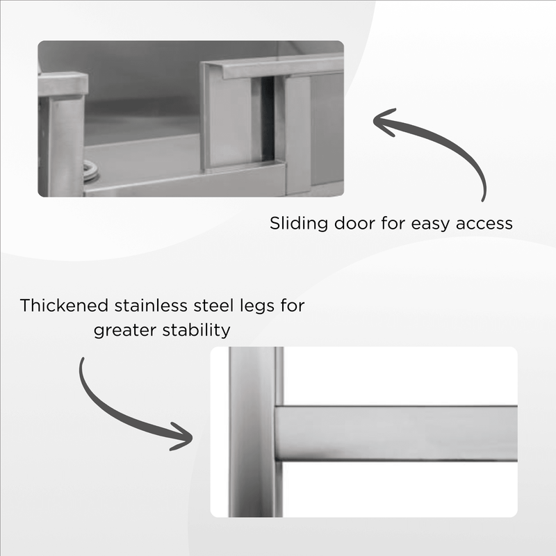 XPower Small Stainless Steel Bath