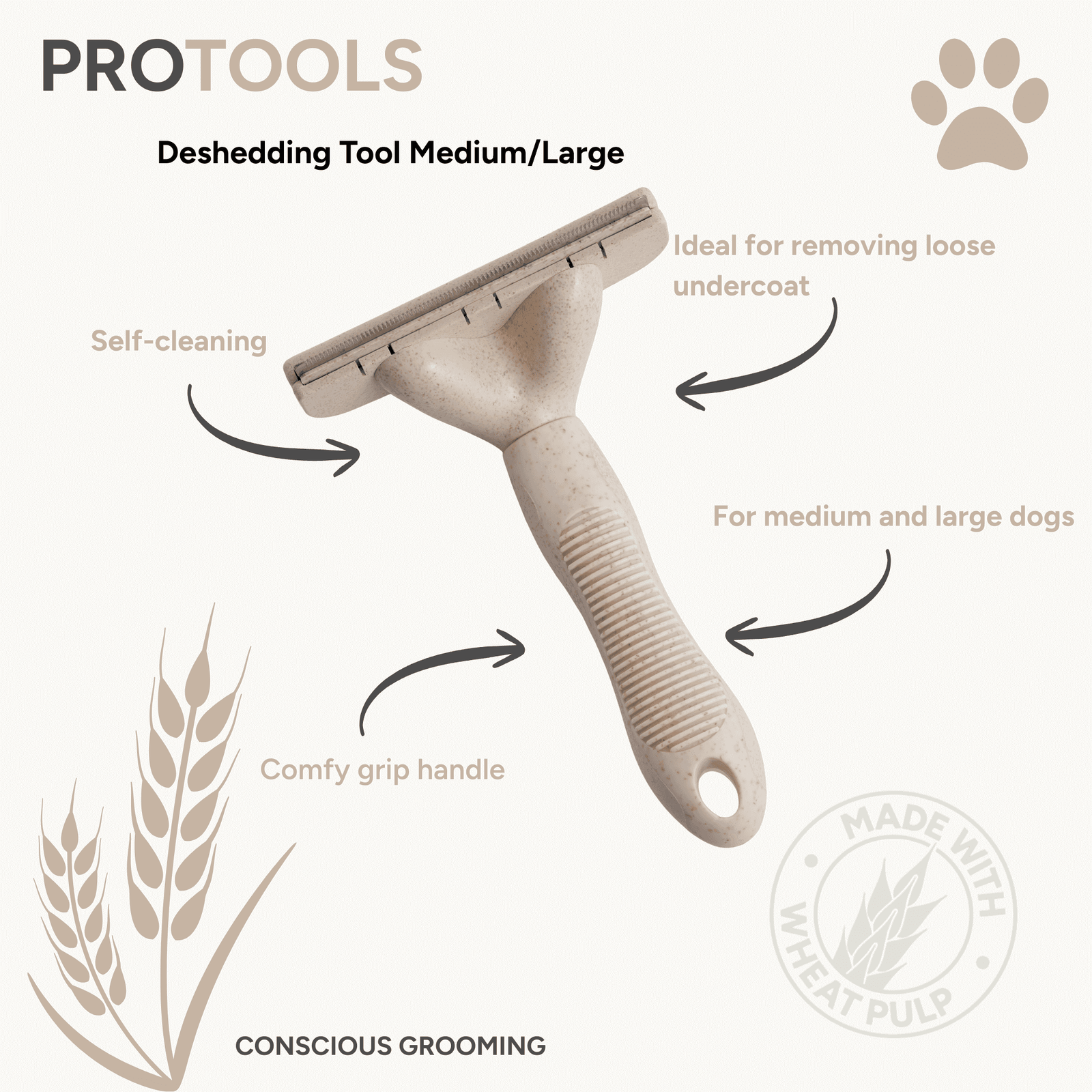 Pro Tools Deshedding Tool - Medium/Large