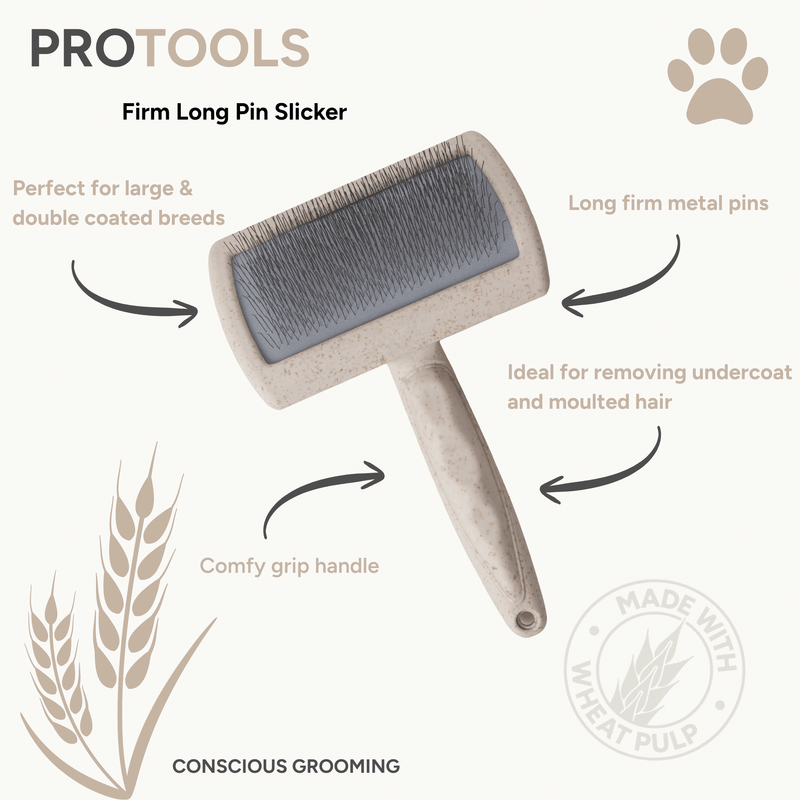 Pro Tools Firm Long Pin Large Slicker Brush