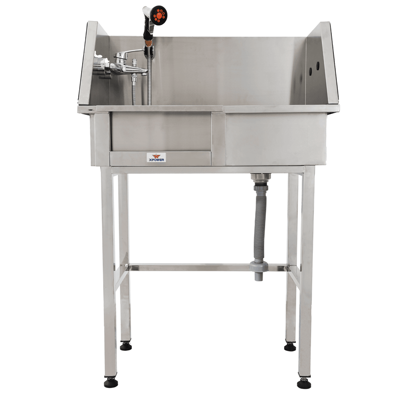 XPower Small Stainless Steel Bath