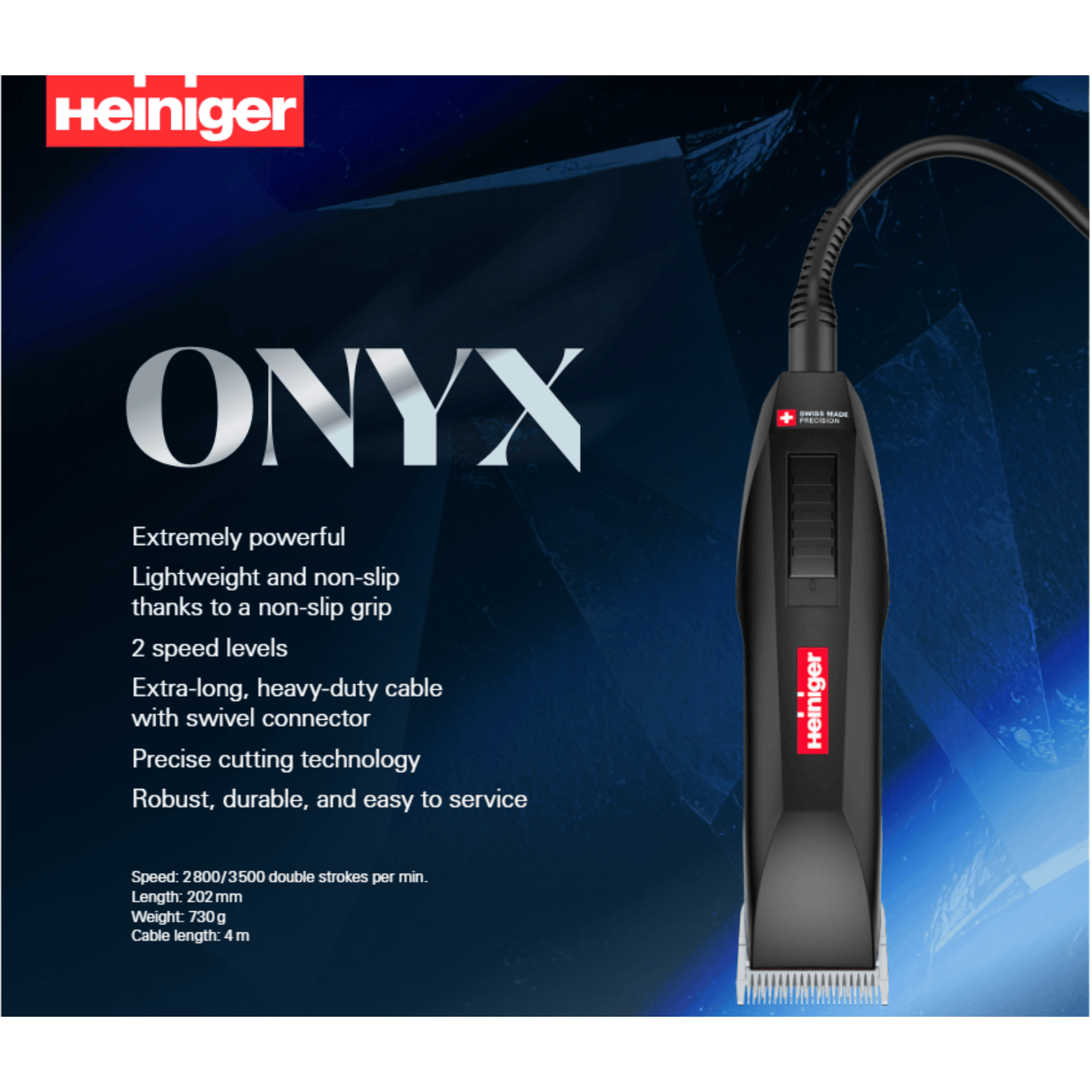 Heiniger Onyx Corded Clipper