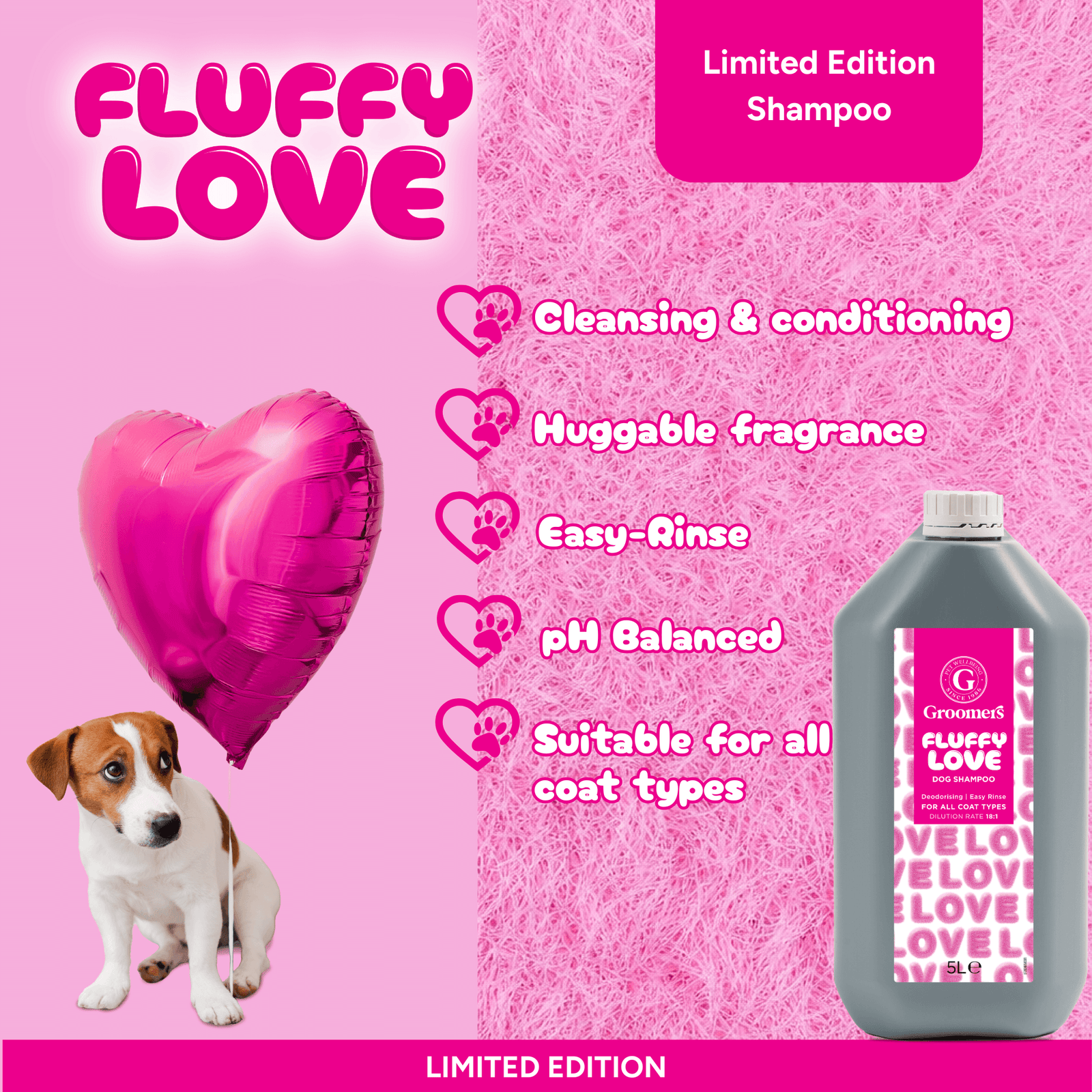 Groomers Limited Edition Fluffy Love Shampoo
