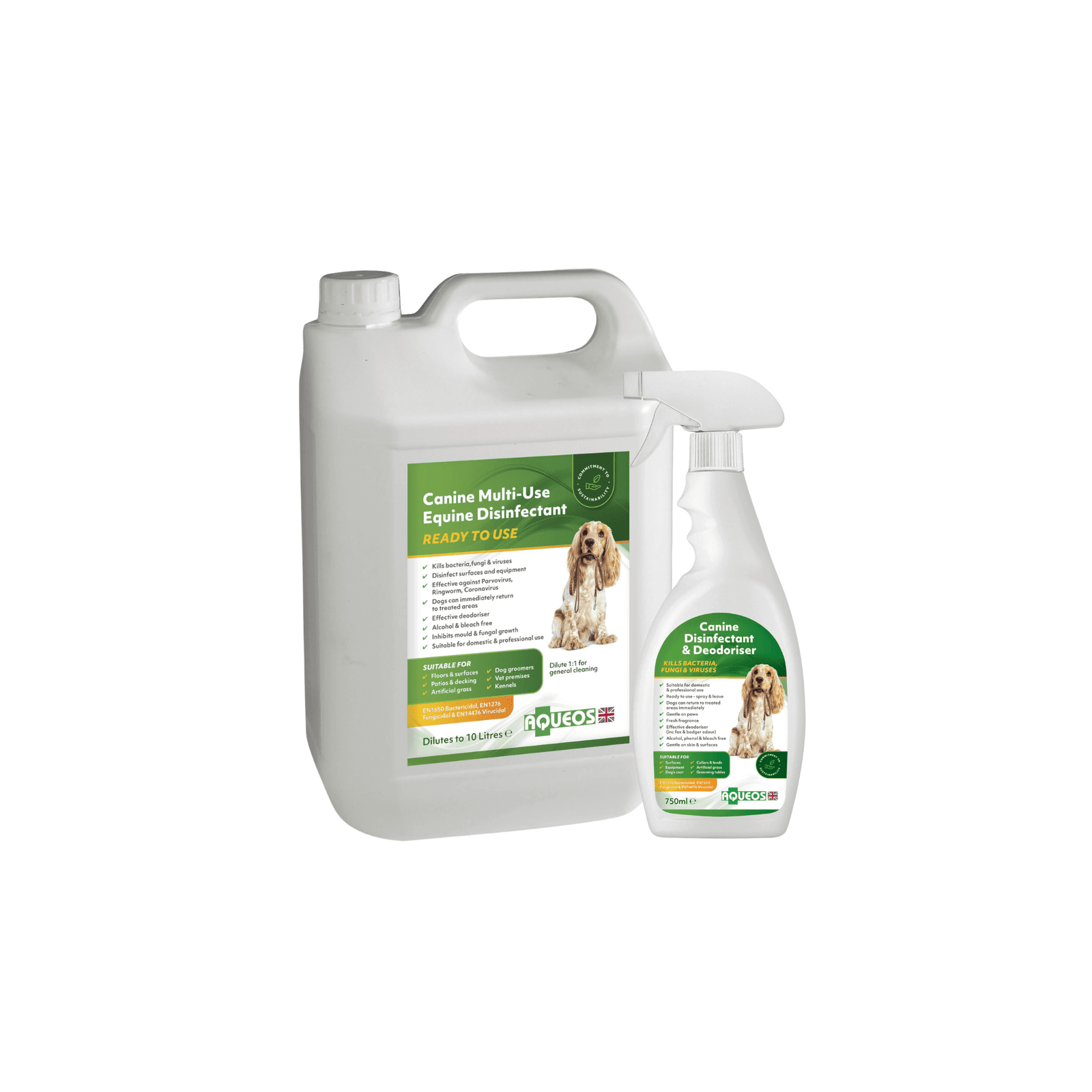 Aqueos Ready-To-Use Canine Disinfectant and Deodoriser