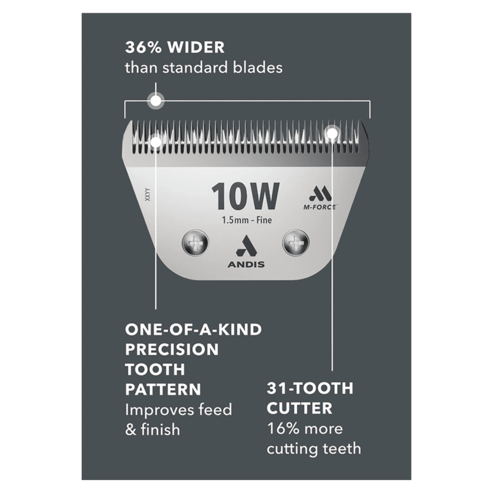 Andis 10W UltraEdge M-Force Wide Blade