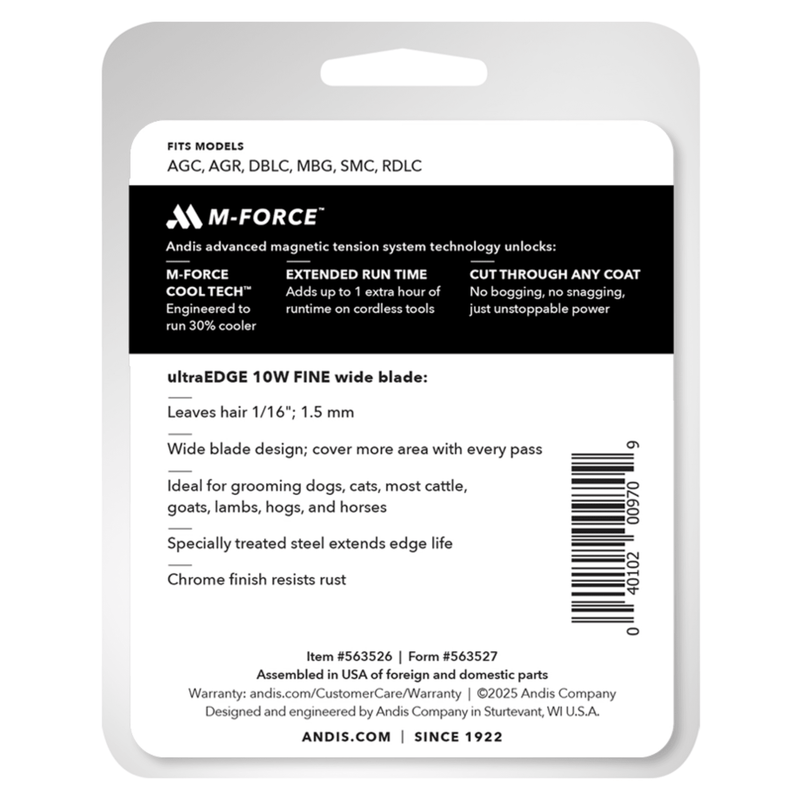 Andis 10W UltraEdge M-Force Wide Blade