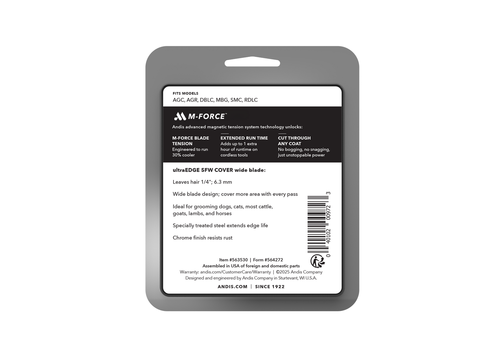 Andis 5FW UltraEdge M-Force Wide Blade