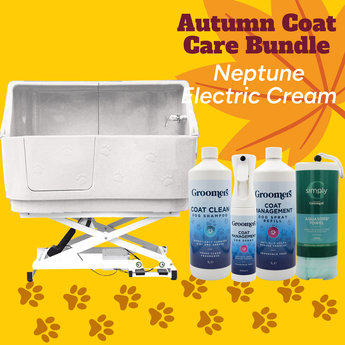 Autumn Bundle - Neptune Electric Cream + Coat Care