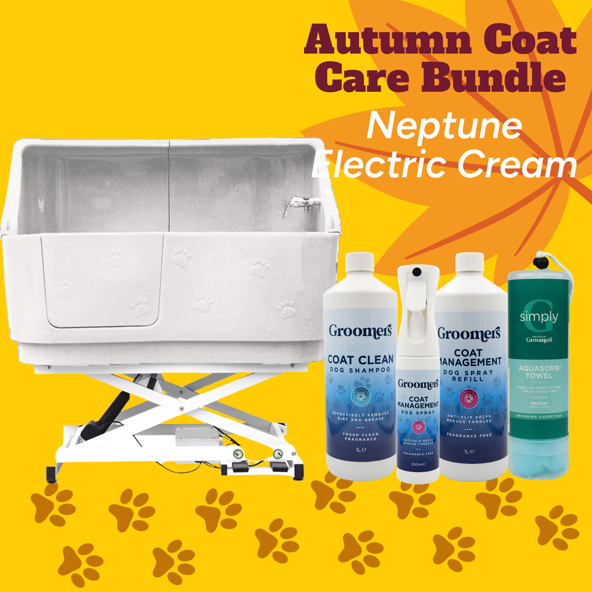 Autumn Bundle - Neptune Electric Cream + Coat Care