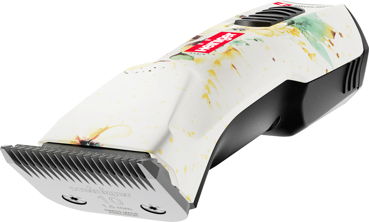 Heiniger Opal Floral Clipper With Two Batteries