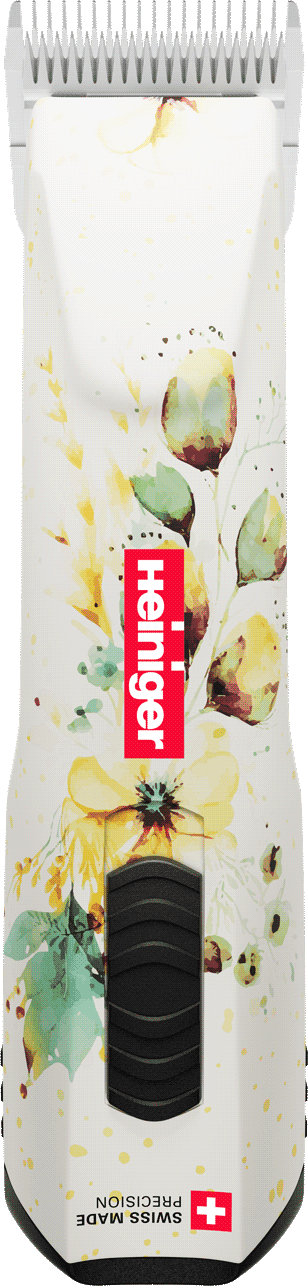 Heiniger Opal Floral Clipper With Two Batteries