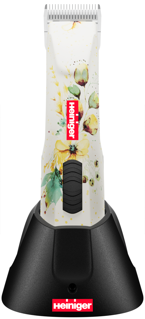 Heiniger Opal Floral Clipper With Two Batteries
