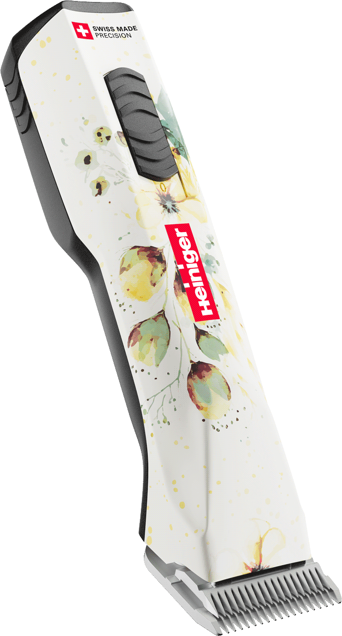 Heiniger Opal Floral Clipper With Two Batteries