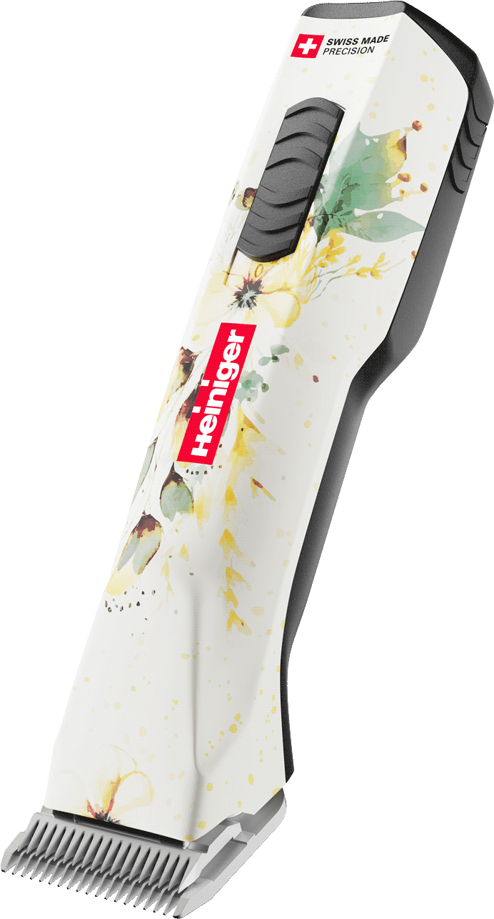 Heiniger Opal Floral Clipper With Two Batteries