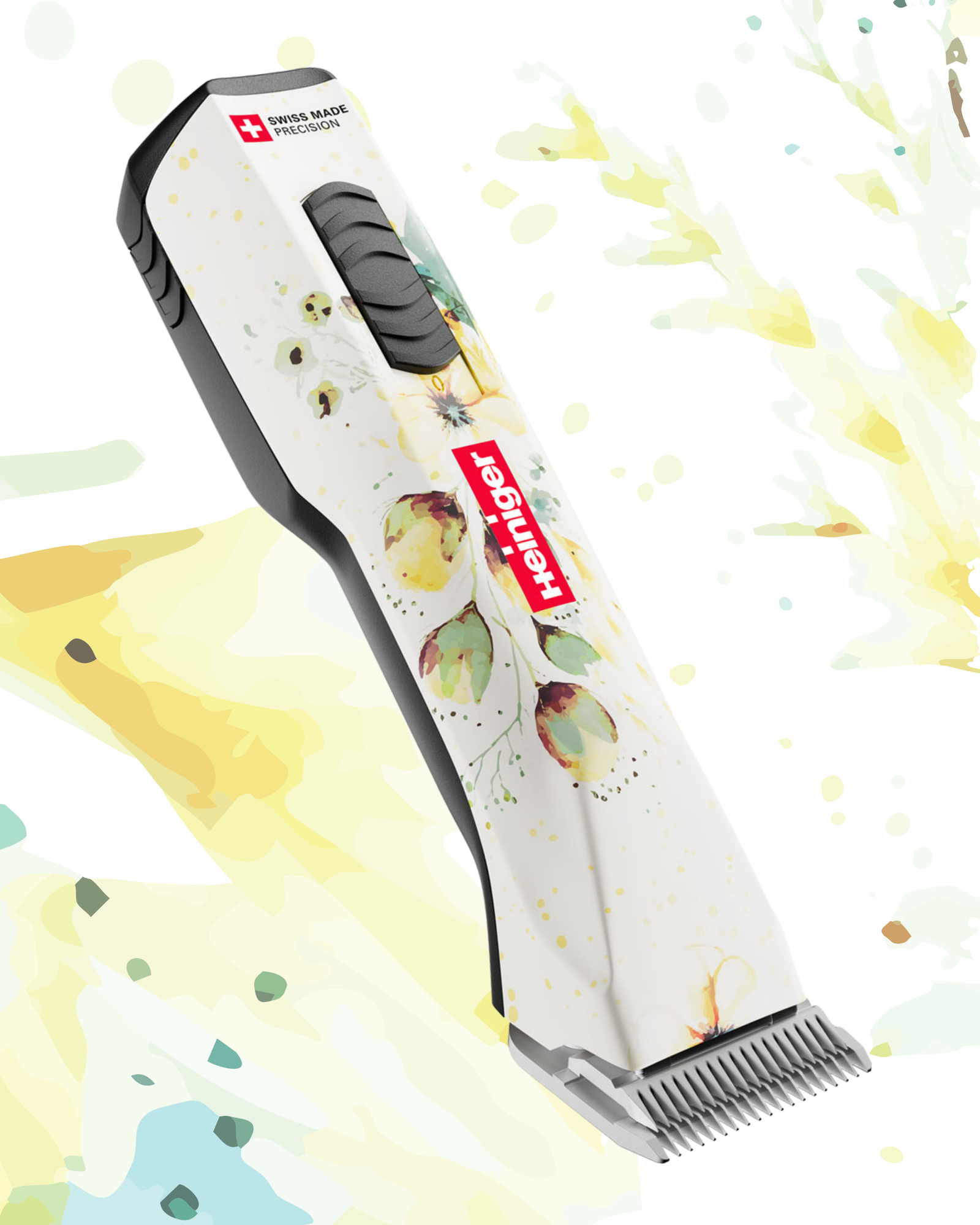 Heiniger Opal Floral Clipper With Two Batteries